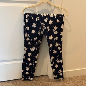 GAP Black and White Floral Leggings